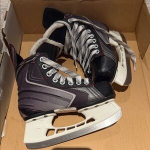 Bauer Black and White Kids Ice Skates